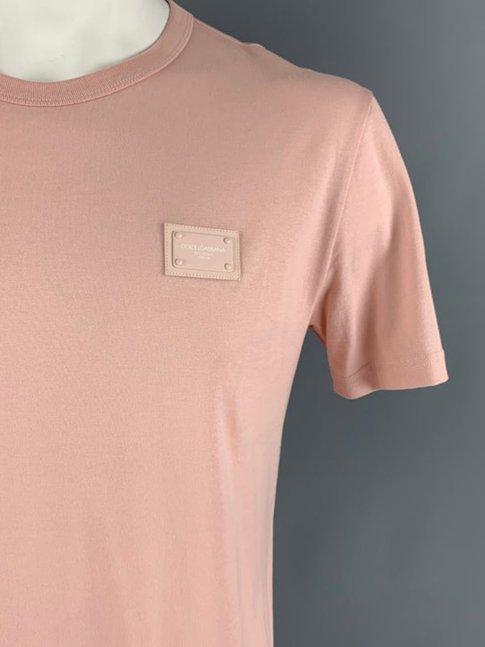 2 for $40- Authentic Dolce & Gabbana Legacy Crewneck T-Shirt Light Pink -As is